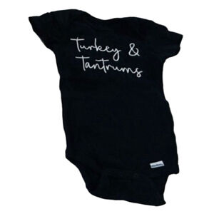 Gerber onesies Turkey & Tantrums  New unisex baby 18m